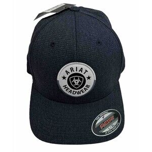 Ariat Men's Flex Fit Stretch Shield Graphic Navy Cap Size L-XL NEW